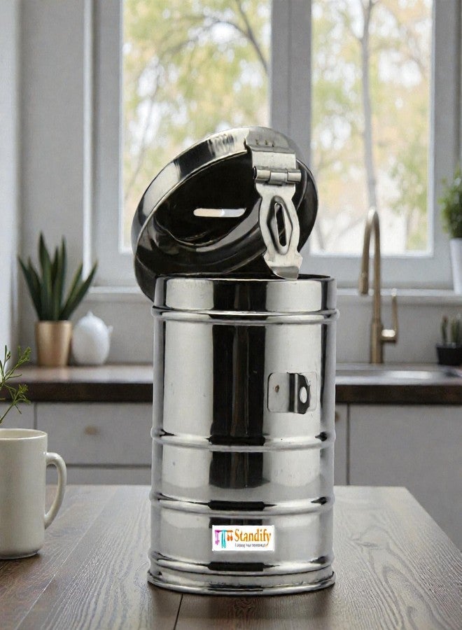 Standify® 1500ML Big Money Bank_A Stainless Steel Money Box Heavy Duty Bachat Gulak for Kids & Adults Unbreakable Piggy Bank. - Image 3